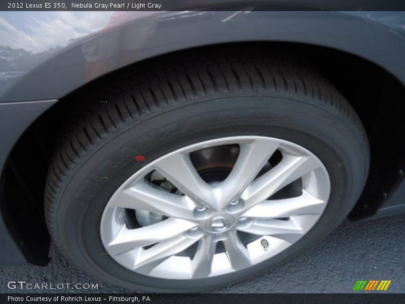 Nebula Gray Pearl / Light Gray 2012 Lexus ES 350