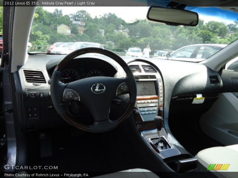 Nebula Gray Pearl / Light Gray 2012 Lexus ES 350