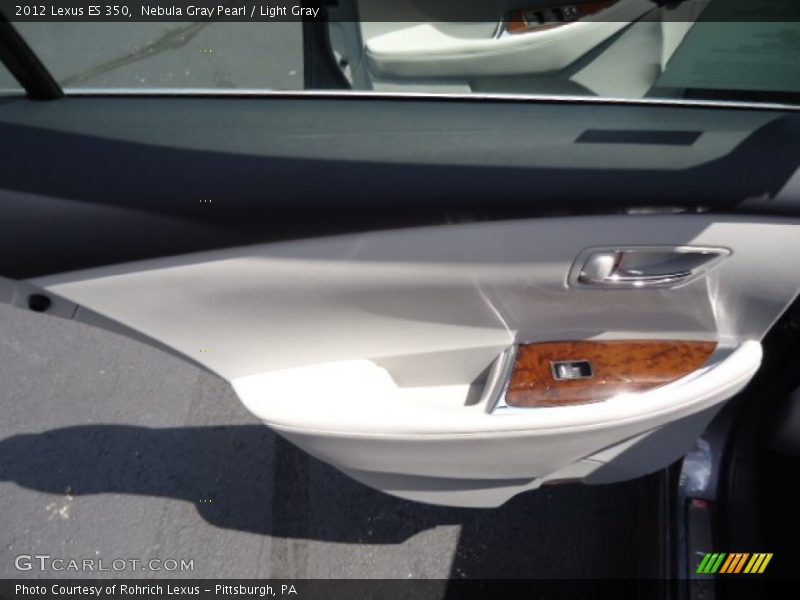 Nebula Gray Pearl / Light Gray 2012 Lexus ES 350