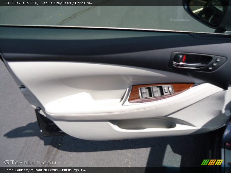 Nebula Gray Pearl / Light Gray 2012 Lexus ES 350