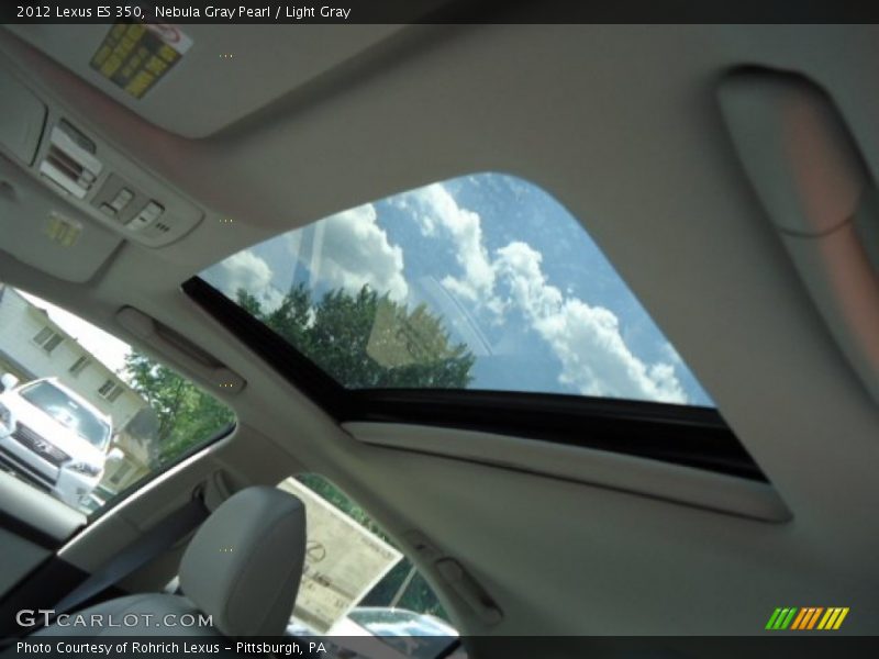 Nebula Gray Pearl / Light Gray 2012 Lexus ES 350