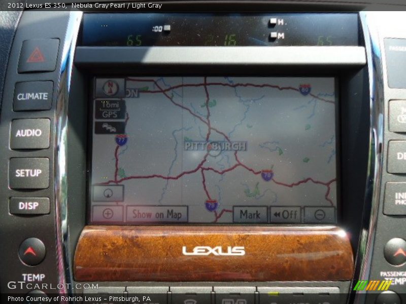 Nebula Gray Pearl / Light Gray 2012 Lexus ES 350