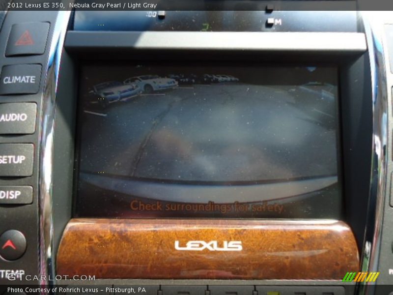 Nebula Gray Pearl / Light Gray 2012 Lexus ES 350