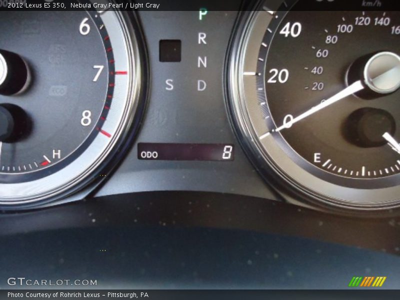 Nebula Gray Pearl / Light Gray 2012 Lexus ES 350
