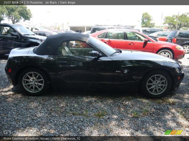 Jet Black / Dark Beige 2005 BMW Z4 2.5i Roadster