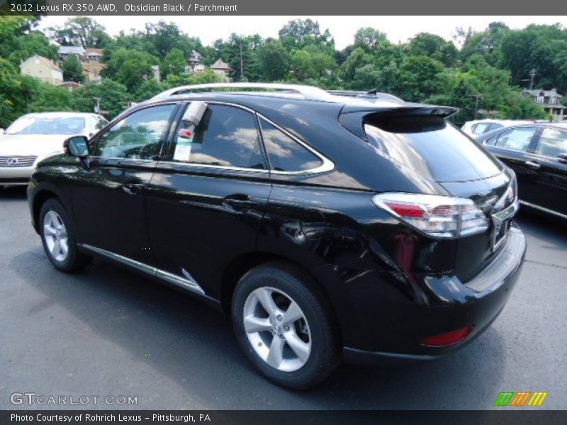 Obsidian Black / Parchment 2012 Lexus RX 350 AWD