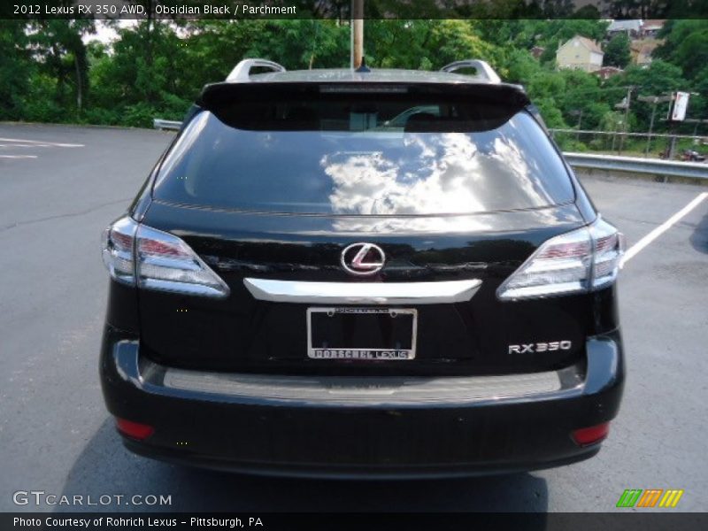 Obsidian Black / Parchment 2012 Lexus RX 350 AWD