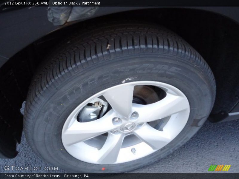 Obsidian Black / Parchment 2012 Lexus RX 350 AWD