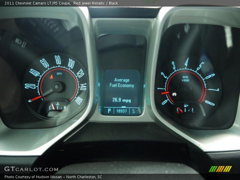 Red Jewel Metallic / Black 2011 Chevrolet Camaro LT/RS Coupe