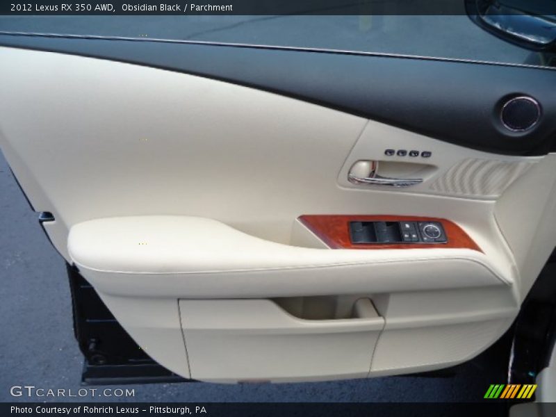 Obsidian Black / Parchment 2012 Lexus RX 350 AWD