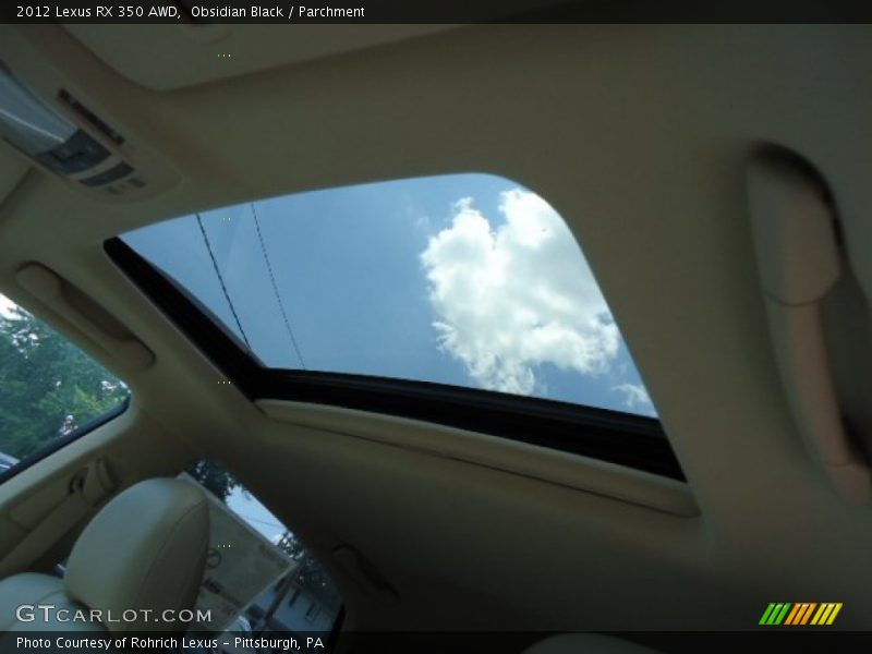 Obsidian Black / Parchment 2012 Lexus RX 350 AWD