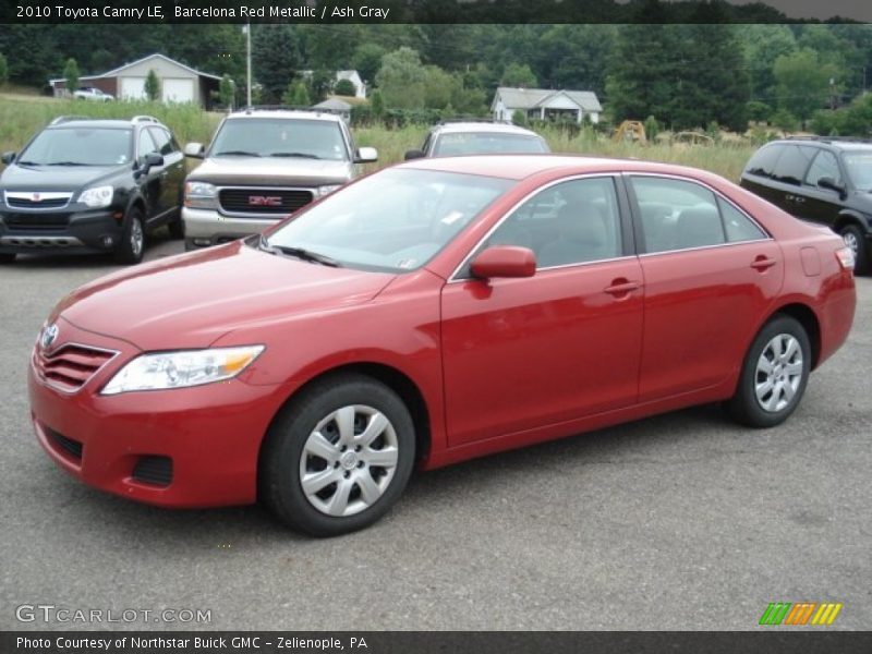 Barcelona Red Metallic / Ash Gray 2010 Toyota Camry LE