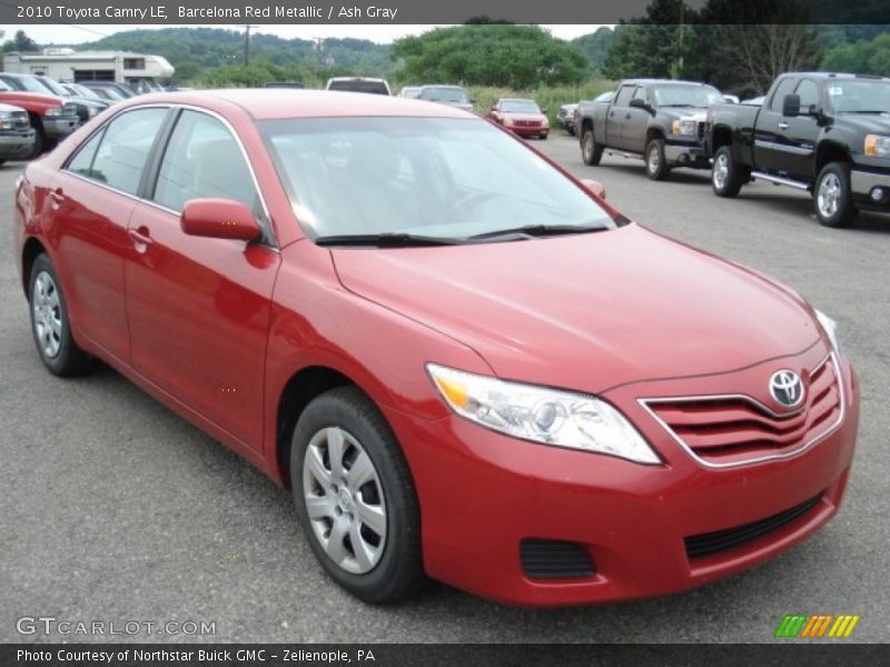 Barcelona Red Metallic / Ash Gray 2010 Toyota Camry LE