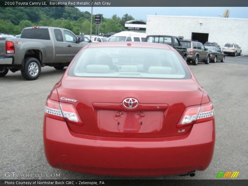 Barcelona Red Metallic / Ash Gray 2010 Toyota Camry LE