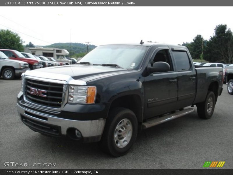 Carbon Black Metallic / Ebony 2010 GMC Sierra 2500HD SLE Crew Cab 4x4