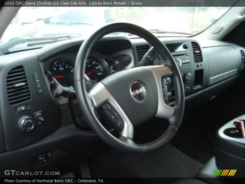 Carbon Black Metallic / Ebony 2010 GMC Sierra 2500HD SLE Crew Cab 4x4