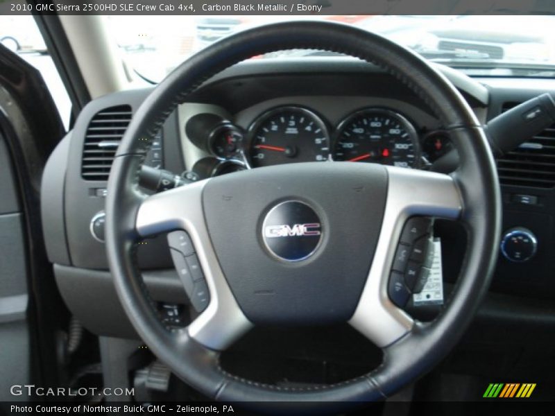 Carbon Black Metallic / Ebony 2010 GMC Sierra 2500HD SLE Crew Cab 4x4