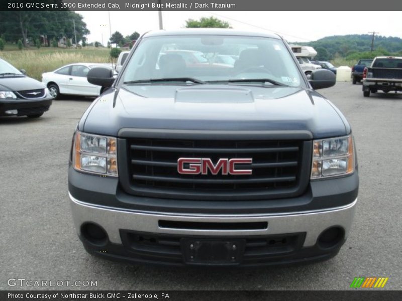 Midnight Blue Metallic / Dark Titanium 2010 GMC Sierra 1500 Extended Cab