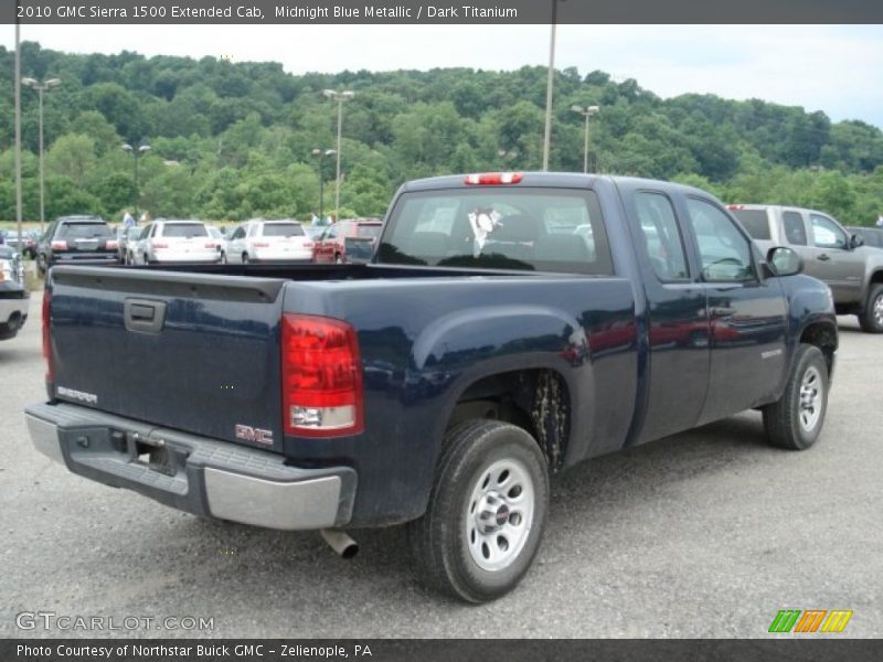 Midnight Blue Metallic / Dark Titanium 2010 GMC Sierra 1500 Extended Cab