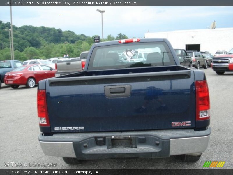 Midnight Blue Metallic / Dark Titanium 2010 GMC Sierra 1500 Extended Cab