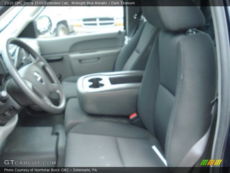 Midnight Blue Metallic / Dark Titanium 2010 GMC Sierra 1500 Extended Cab