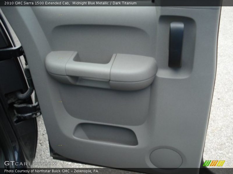 Midnight Blue Metallic / Dark Titanium 2010 GMC Sierra 1500 Extended Cab