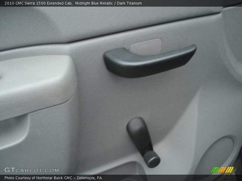 Midnight Blue Metallic / Dark Titanium 2010 GMC Sierra 1500 Extended Cab