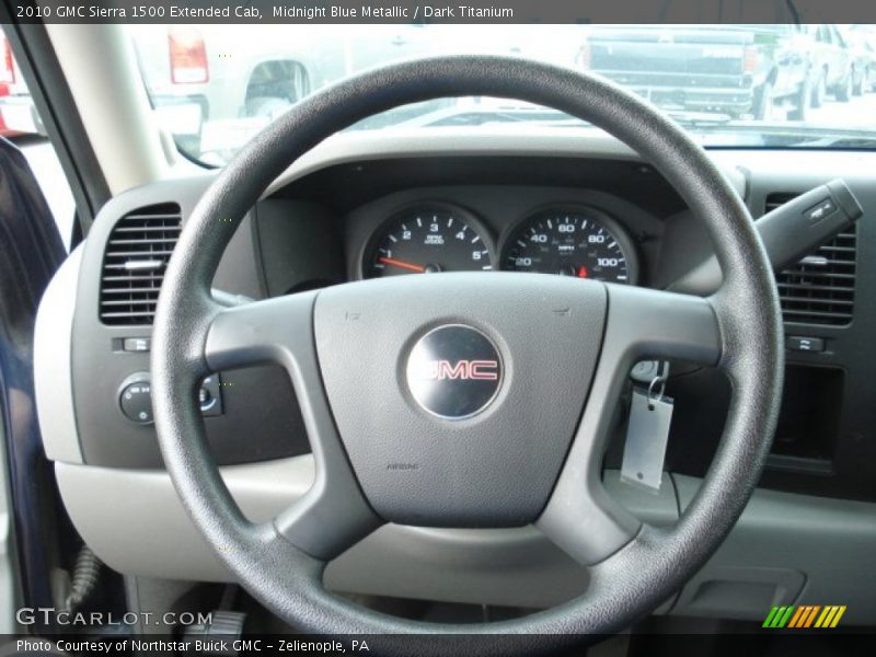 Midnight Blue Metallic / Dark Titanium 2010 GMC Sierra 1500 Extended Cab