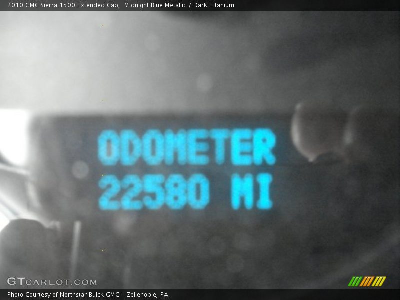 Midnight Blue Metallic / Dark Titanium 2010 GMC Sierra 1500 Extended Cab