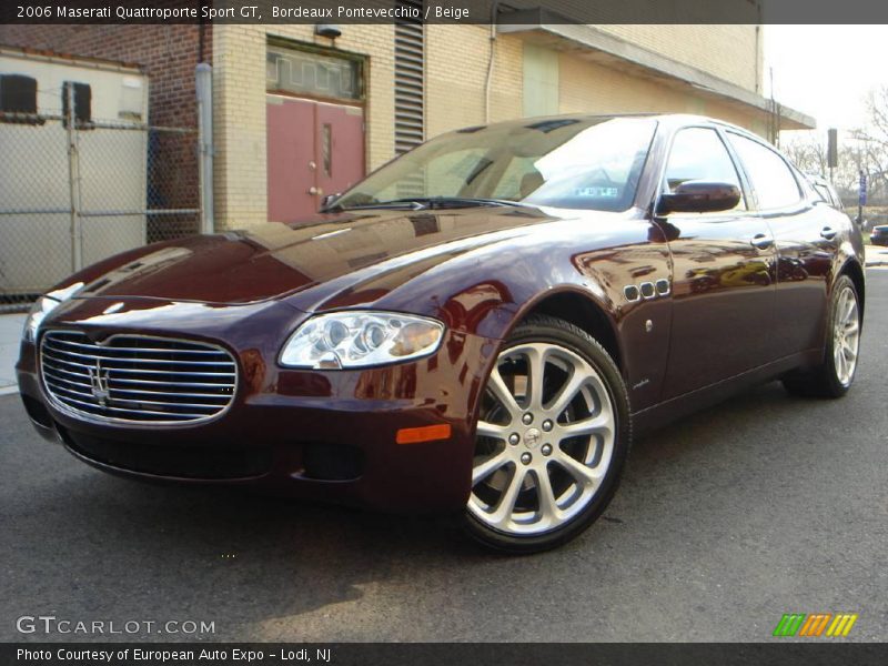 Bordeaux Pontevecchio / Beige 2006 Maserati Quattroporte Sport GT