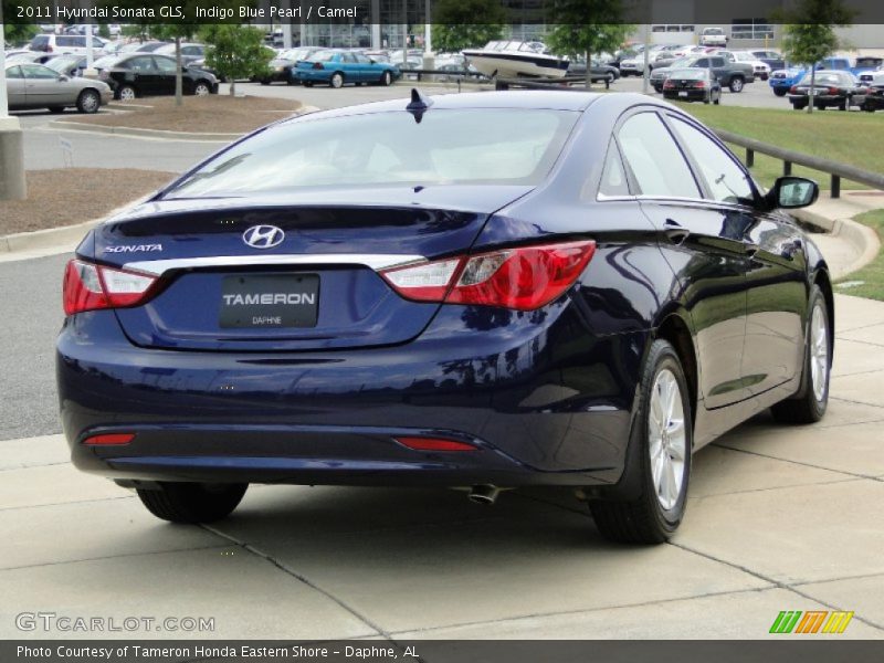 Indigo Blue Pearl / Camel 2011 Hyundai Sonata GLS