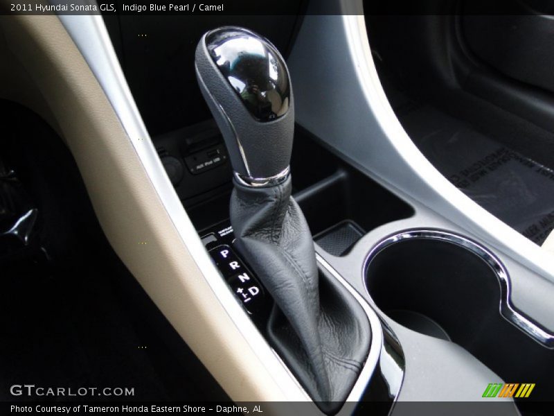 Indigo Blue Pearl / Camel 2011 Hyundai Sonata GLS