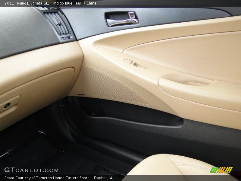Indigo Blue Pearl / Camel 2011 Hyundai Sonata GLS