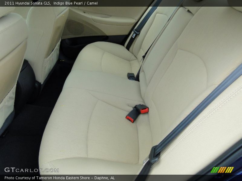Indigo Blue Pearl / Camel 2011 Hyundai Sonata GLS