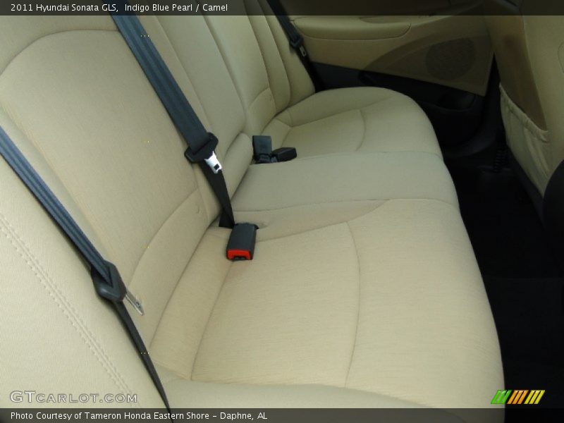 Indigo Blue Pearl / Camel 2011 Hyundai Sonata GLS