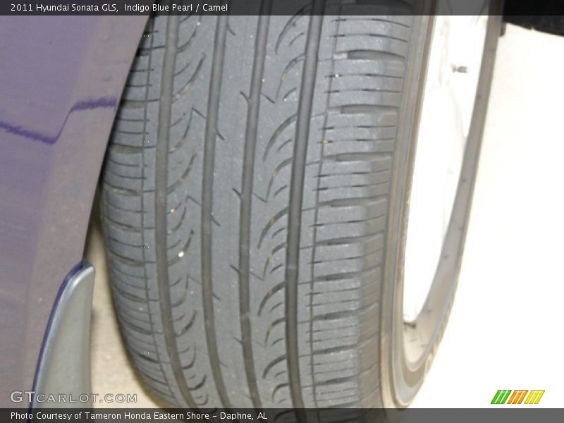 Indigo Blue Pearl / Camel 2011 Hyundai Sonata GLS