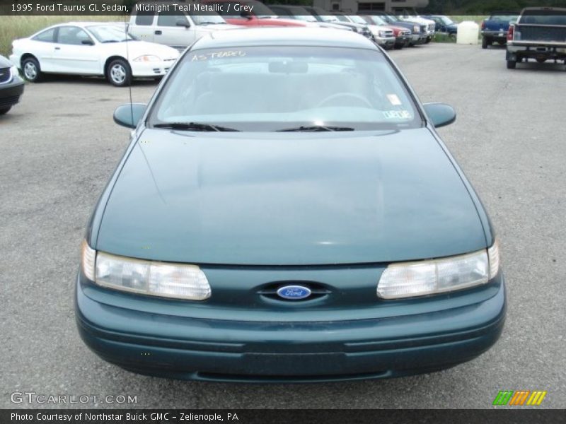 Midnight Teal Metallic / Grey 1995 Ford Taurus GL Sedan