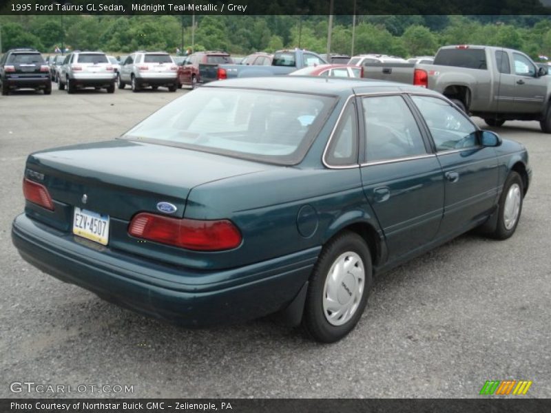 Midnight Teal Metallic / Grey 1995 Ford Taurus GL Sedan