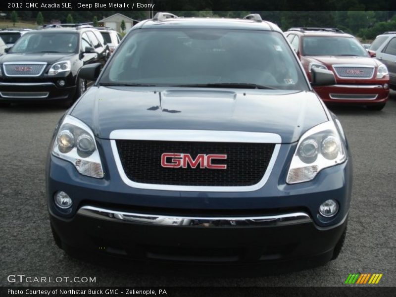 Deep Blue Metallic / Ebony 2012 GMC Acadia SLE