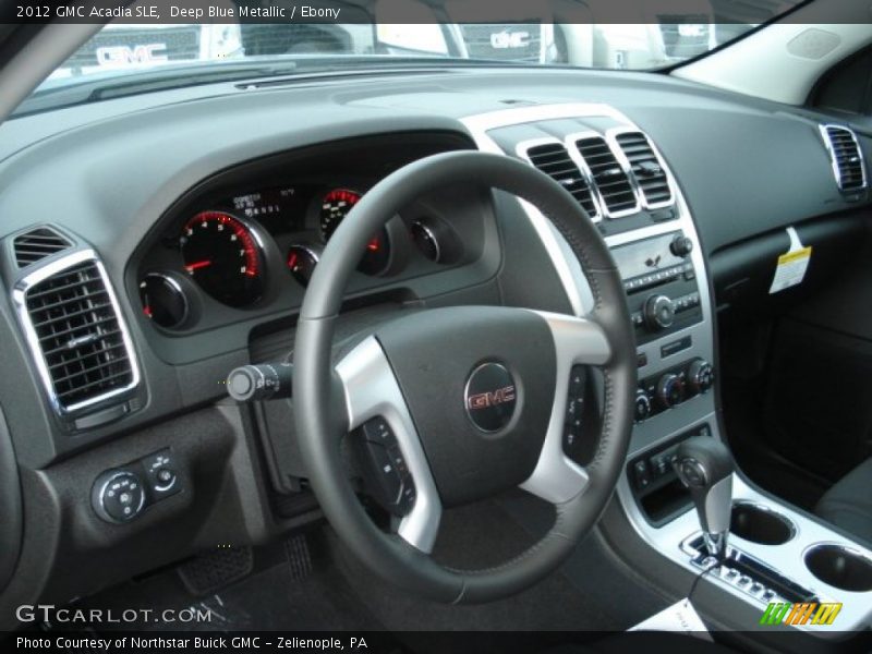 Deep Blue Metallic / Ebony 2012 GMC Acadia SLE