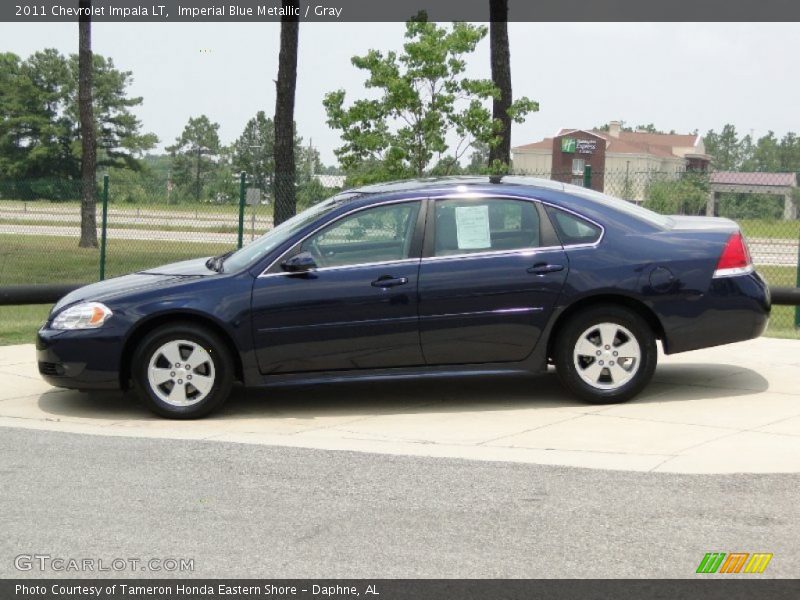 Imperial Blue Metallic / Gray 2011 Chevrolet Impala LT