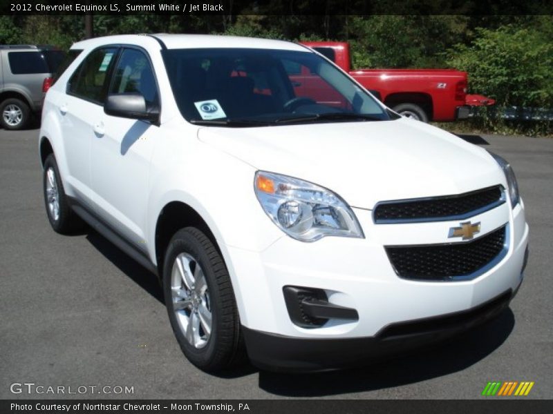 Summit White / Jet Black 2012 Chevrolet Equinox LS