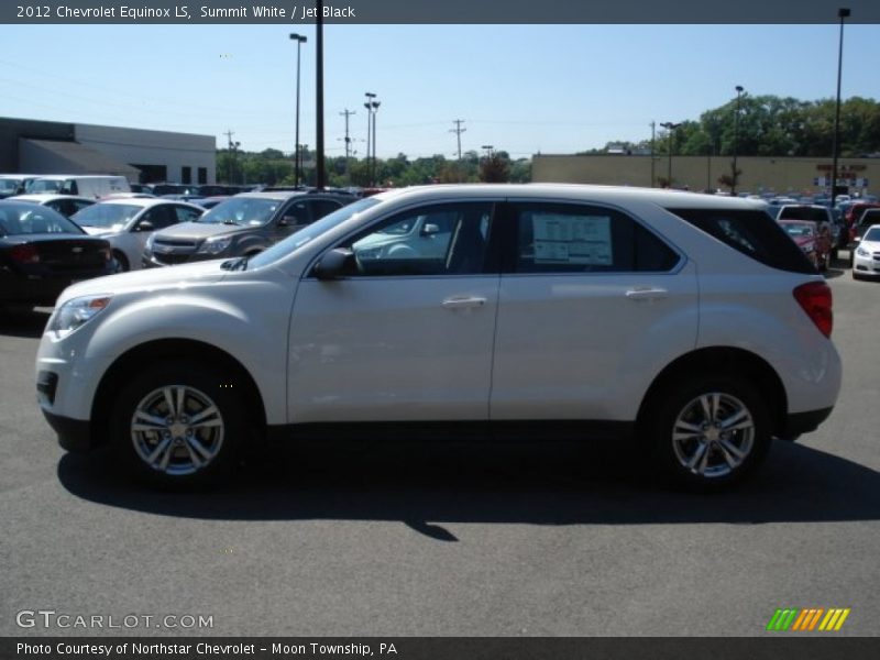 Summit White / Jet Black 2012 Chevrolet Equinox LS