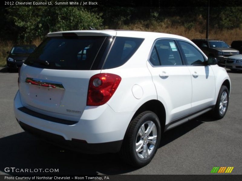 Summit White / Jet Black 2012 Chevrolet Equinox LS