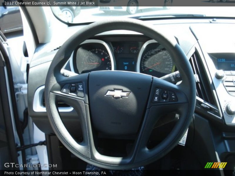 Summit White / Jet Black 2012 Chevrolet Equinox LS