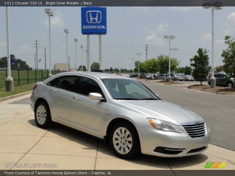 Bright Silver Metallic / Black 2011 Chrysler 200 LX