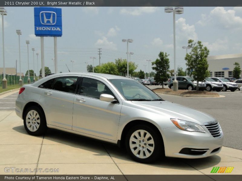 Bright Silver Metallic / Black 2011 Chrysler 200 LX