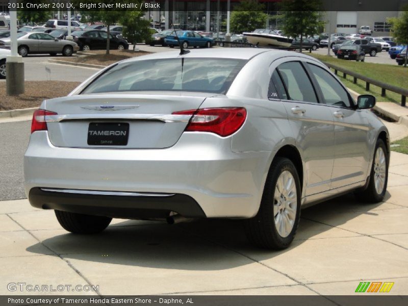 Bright Silver Metallic / Black 2011 Chrysler 200 LX