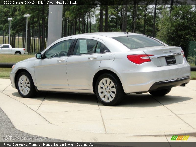 Bright Silver Metallic / Black 2011 Chrysler 200 LX
