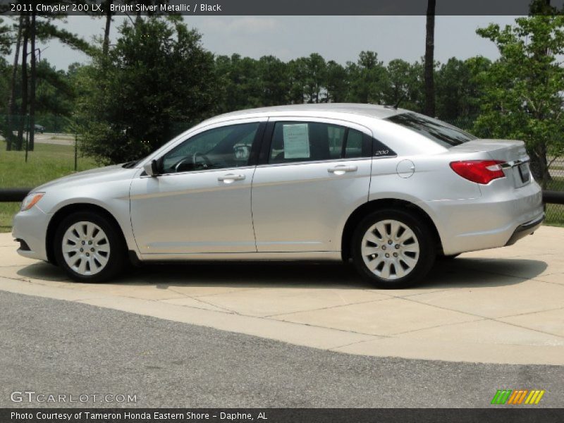 Bright Silver Metallic / Black 2011 Chrysler 200 LX
